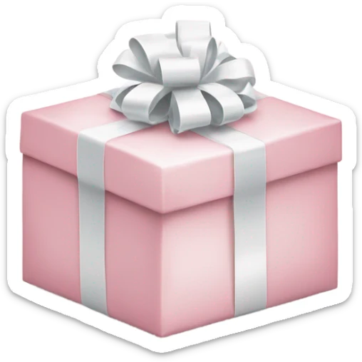 Light pink Christmas gifts under a white Christmas tree  sticker