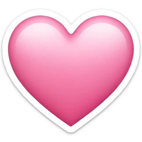 Pink heart sticker