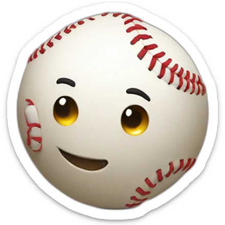 Baseball sticker