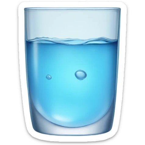 Glass of water sticker