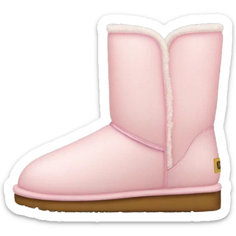 light pink uggs sticker
