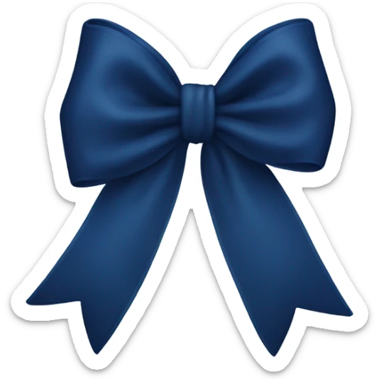 Navy blue bow  sticker