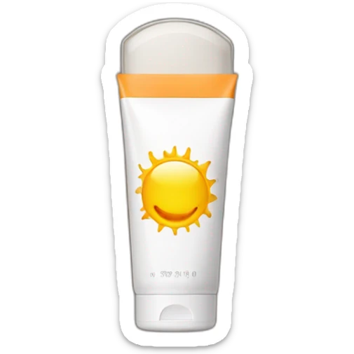 Sunscreen sticker