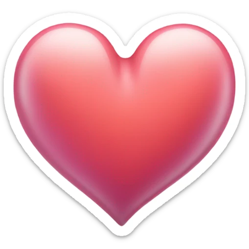 Charming heart sticker