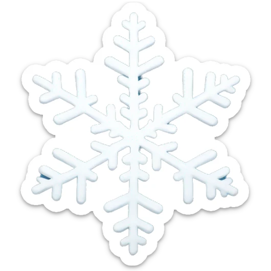 Snowflake sticker