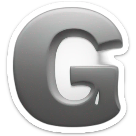 The letters g sticker