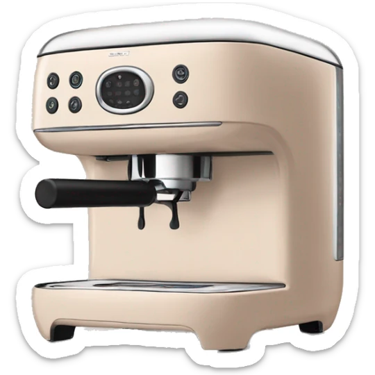 Cafetera smeg en color nude  sticker