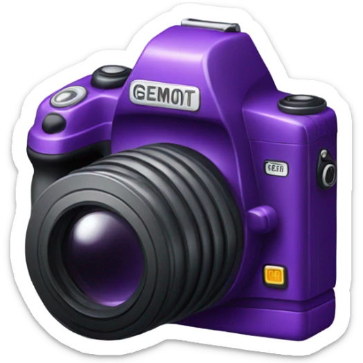 Purple camera  sticker