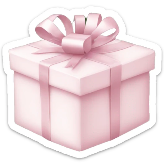 Light pink Christmas gifts under a white Christmas tree  sticker