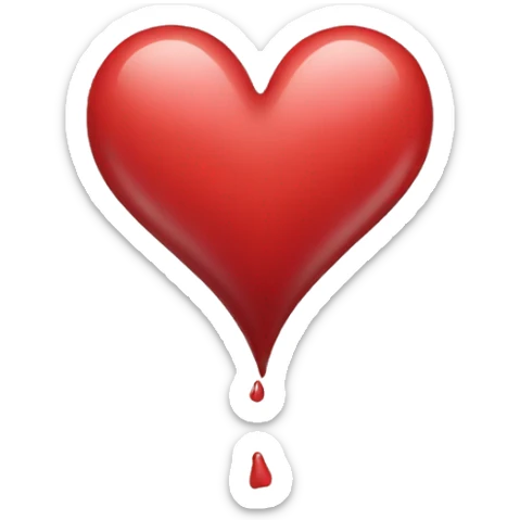 Heart sticker