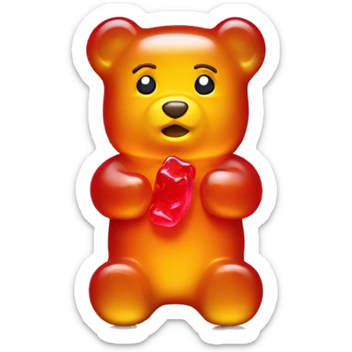 Gummy bear sticker