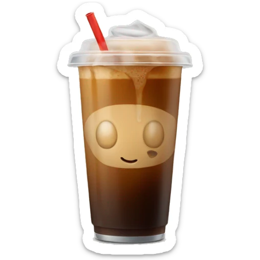 Iced coffee sticker