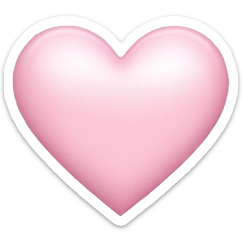Light pink heart sticker