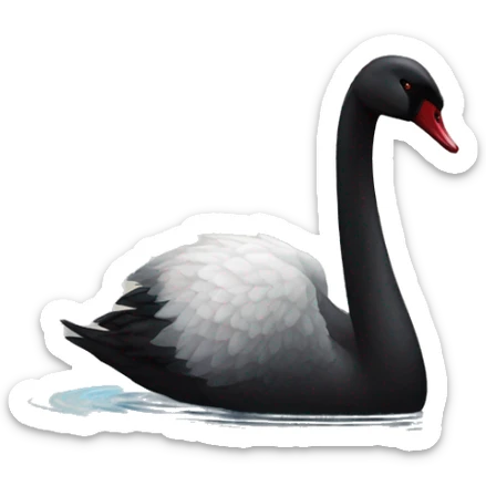 Black swan  sticker