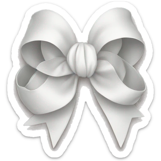 white bow sticker