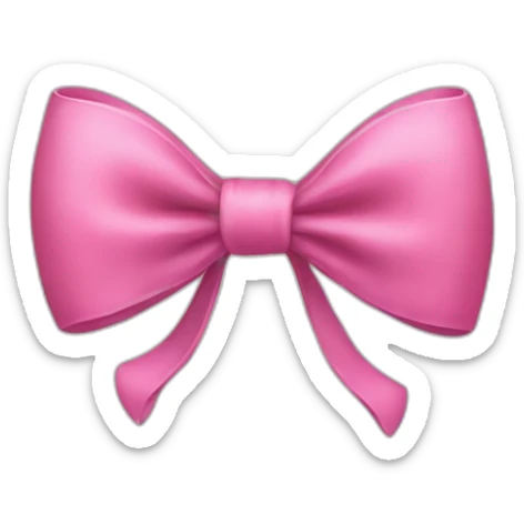 Bow with a bow sticker