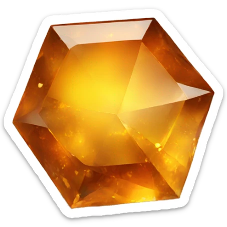 amber gem sticker