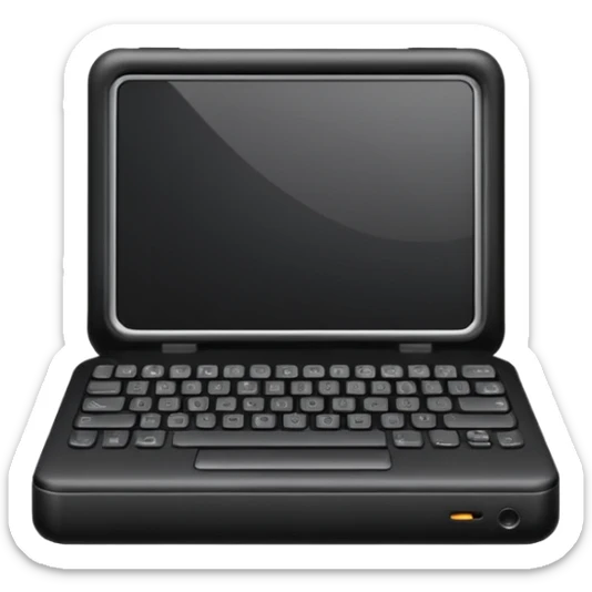 crear un emoji, que sea para proyeectos tanto empresarial como redes sociales, quiero un ordenador y una camara en la misma imagen y que sea aesthetic sticker