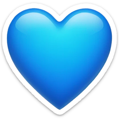 blue heart sticker