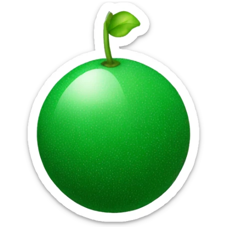 one green sphère sticker