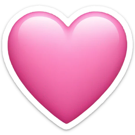 Pink heart sticker