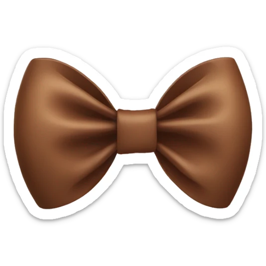 brown bow sticker