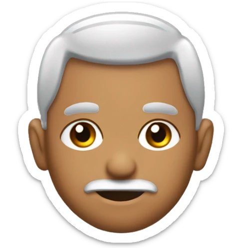 chico moreno y cacheton con anteojos negros y piercings en las orejas sticker