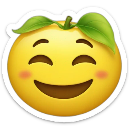 happy yellow face sticker