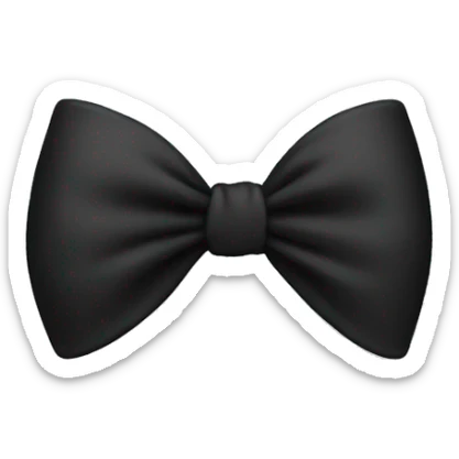 black bow sticker