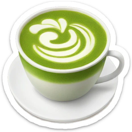 Matcha latte  sticker