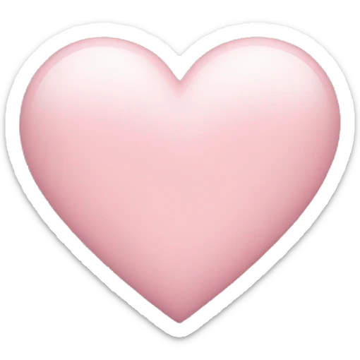 Light pink heart sticker