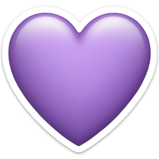 Light Purple Heart  sticker