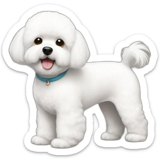 bichon frise sticker