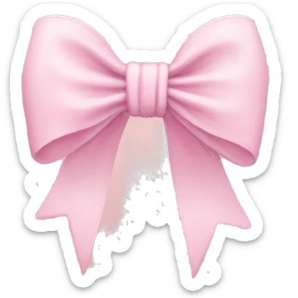 bow in baby pink  sticker