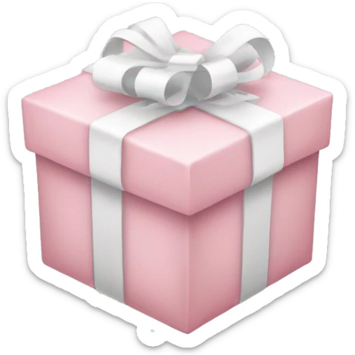 Light pink Christmas gifts under a white Christmas tree  sticker