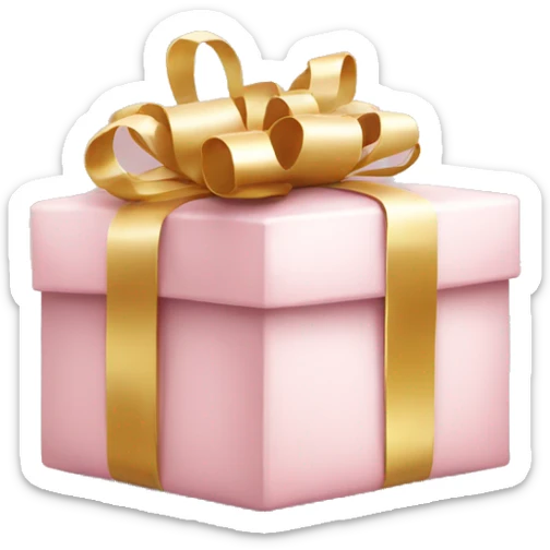 Light pink Christmas gifts under a white Christmas tree  sticker