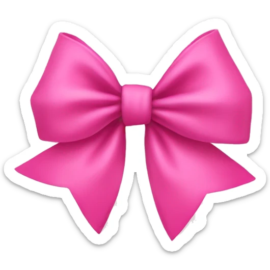 Pink bows sticker