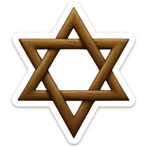 Jewish symbol sticker