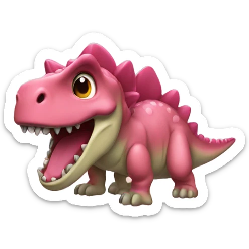 dino rosa  sticker