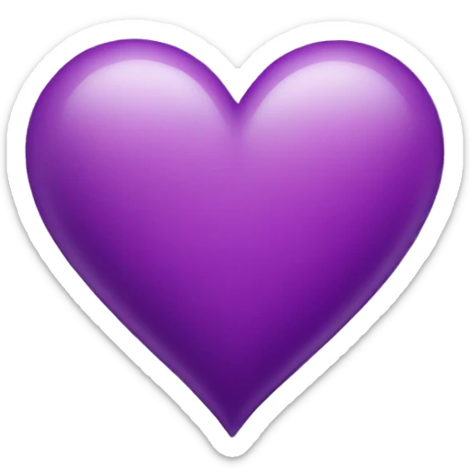 Purple heart sticker