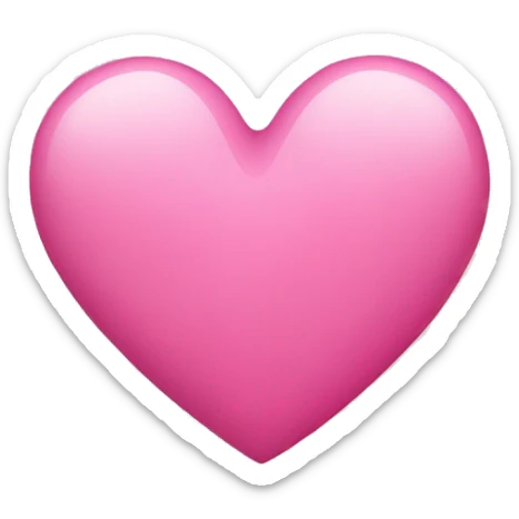 Pink heart sticker