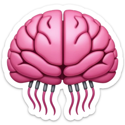 hazlo rosita mas estetico como el emoji del cerebro y ya sticker