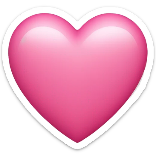 Pink heart sticker