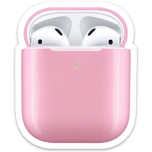 Pink airpods sticker