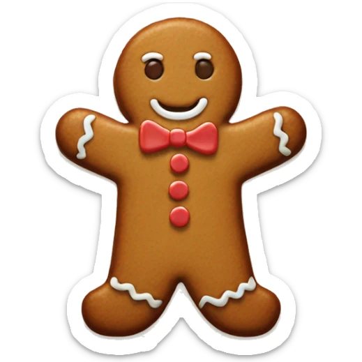 Gingerbread cookie sticker