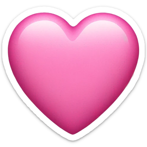 pink heart sticker