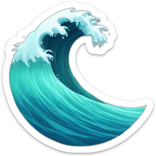 Waves sticker