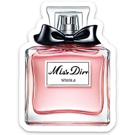 Miss dior perfume sticker