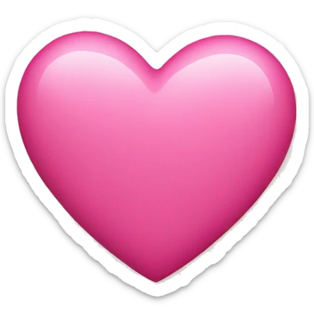Pink heart sticker