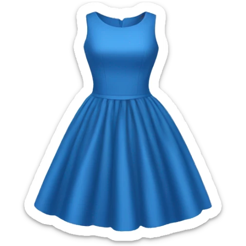 blue dress sticker